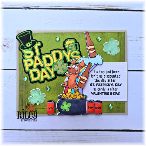 Woody & Hazel Jean Good Luck clear stamp set