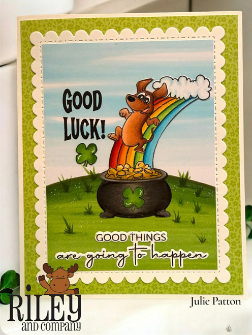 Woody & Hazel Jean Good Luck die set (set of 5)