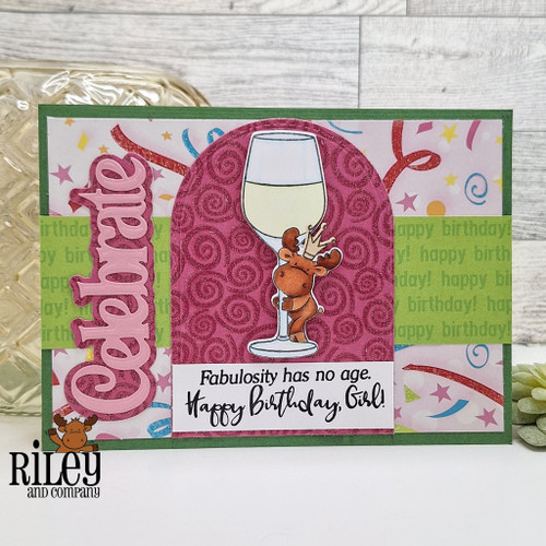 Riley Cool Cocktails clear stamp set