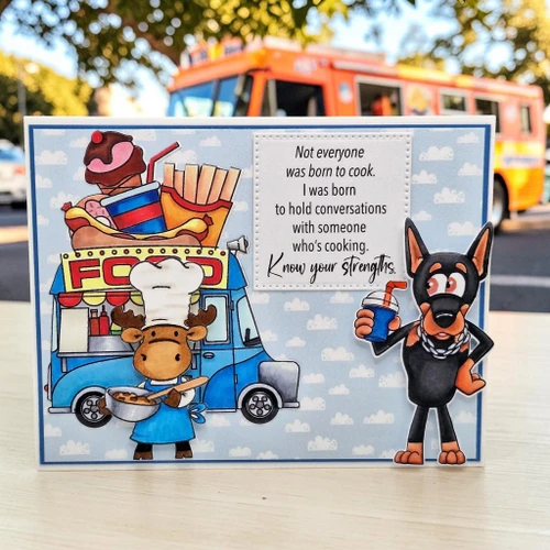 Dobermans-DUH! clear stamp set