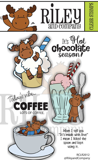 Riley-Cocoa, Coffee and Sundae clear stamp set