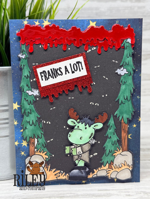 Riley Halloween 1 clear stamp set