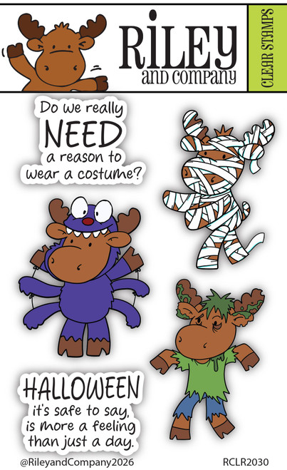 Riley Halloween 2 clear stamp set