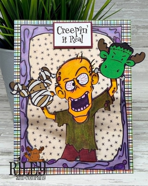 Zombie 1 clear stamp set