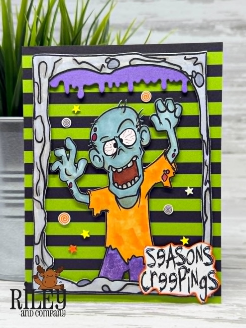 Zombie 1 clear stamp set