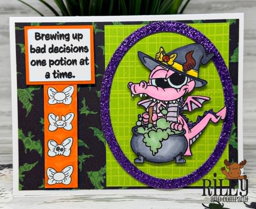 Tiki special Halloween clear stamp set