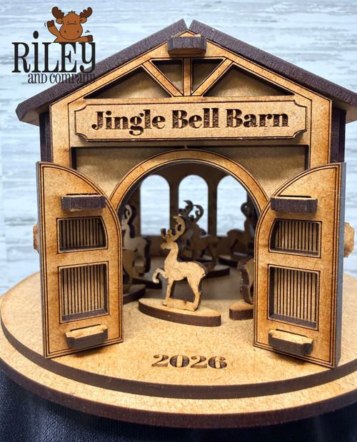 Jingle Bell Barn Wood Kit 2026 - Santa's Village Collection