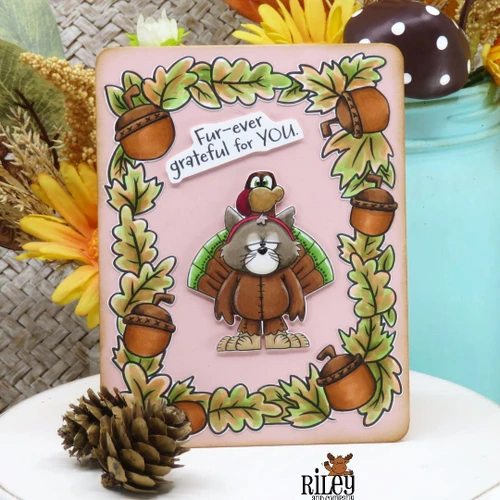 Autumn Frame clear stamp set