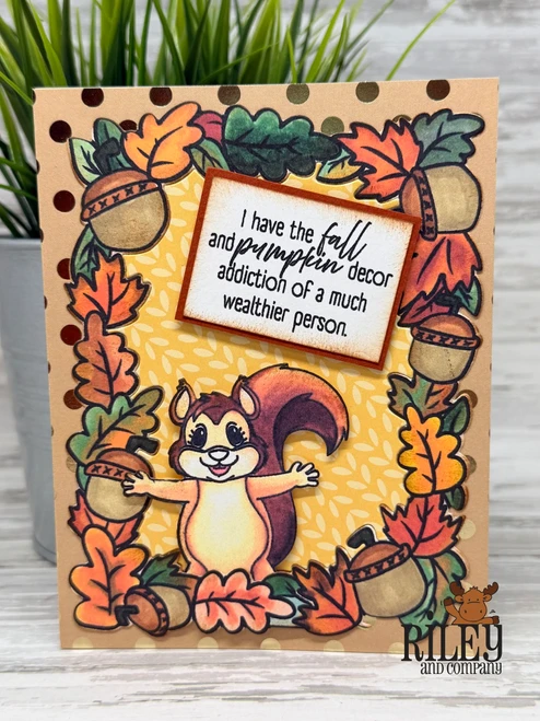 Autumn Frame clear stamp set