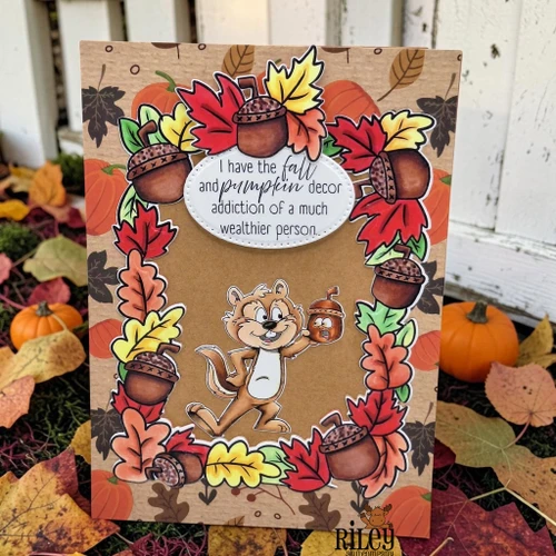Autumn Frame clear stamp set