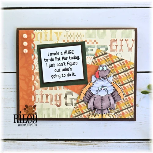 Hank Does Fall clear stamp set