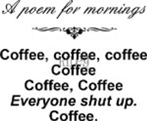 A poem for mornings