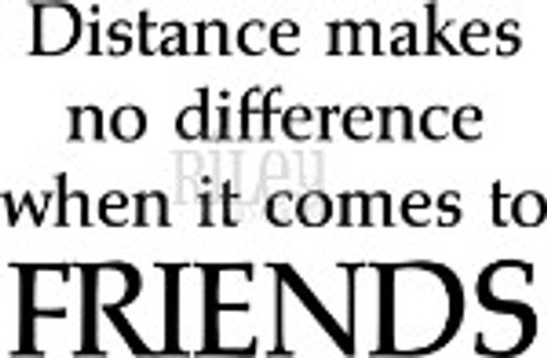 Distance makes no difference