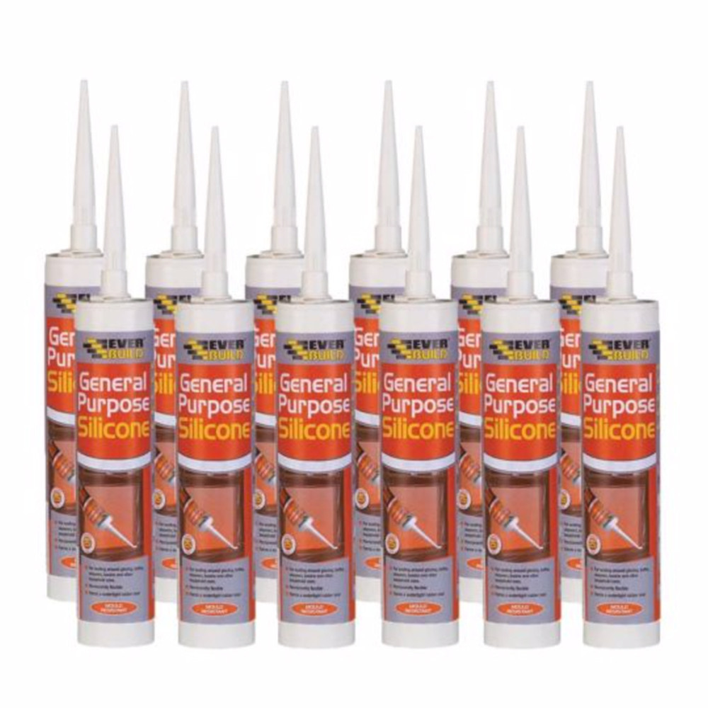 General Purpose Silicone Clear 280ml - 12 Pack [Immediate Pickup]