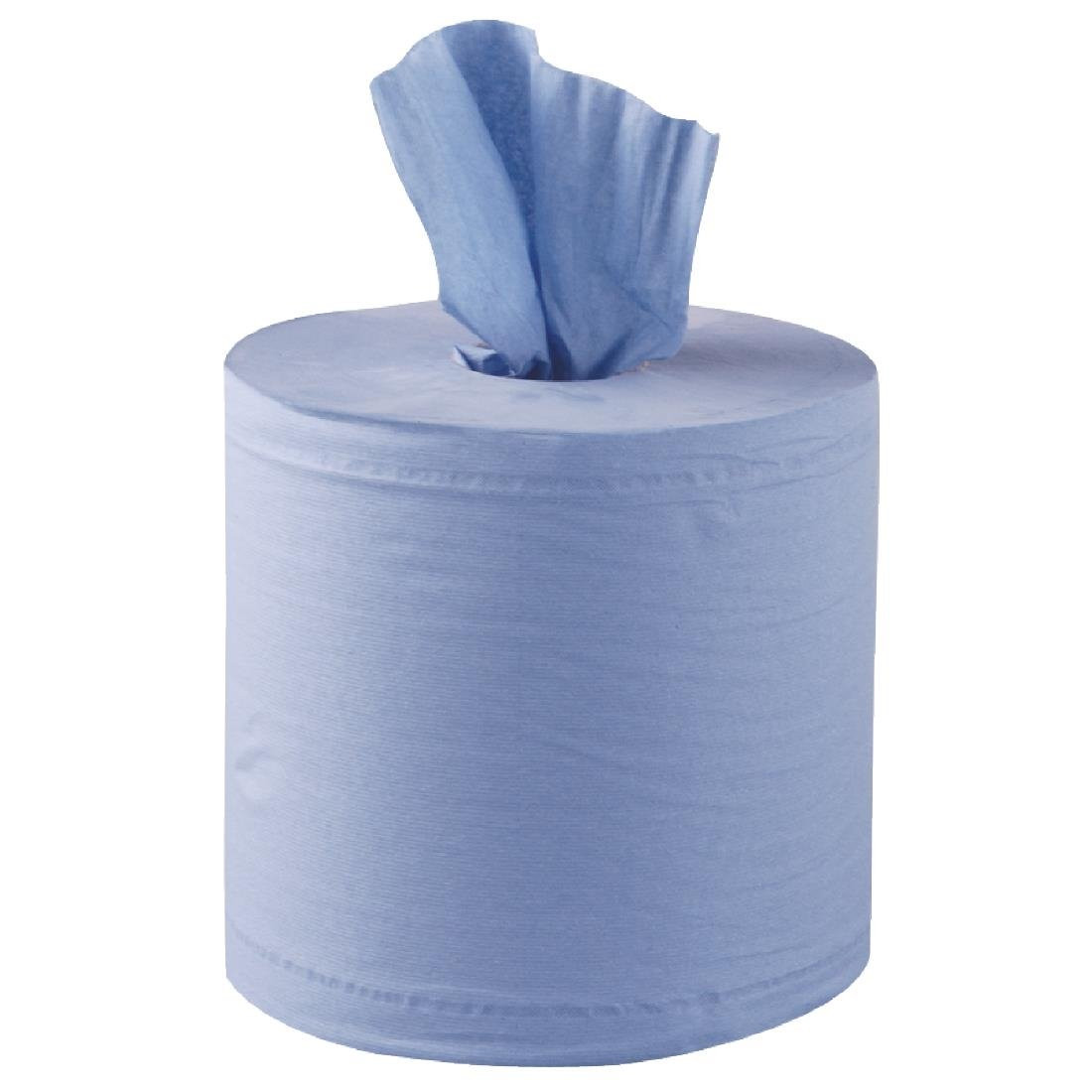 PREMIUM 6 PACK BLUE ROLL CENTREFEED 150M 2 PLY RECYCLED BLUE (Pack of 6) PREMIUM 6 PACK BLUE ROLL CENTREFEED 150M 2 PLY RECYCLED BLUE (Pack of 6)