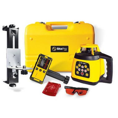SitePro 27-KS100HVK-4C Horizontal / Vertical Rotary Laser Exterior Package with Inches Rod and Tripod