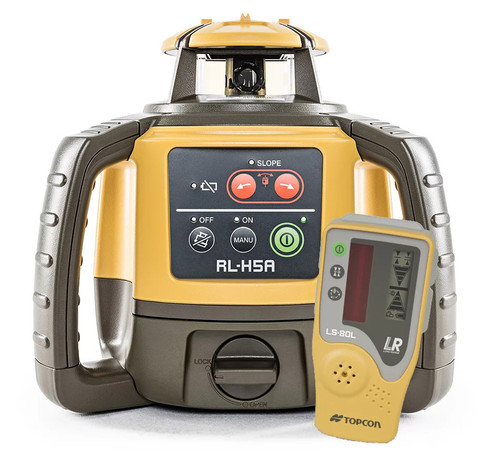 Topcon RL-H5A Self-Leveling Laser PS.DB2 Kit with LS-80L Receiver Alkaline Batteries 1021200-15