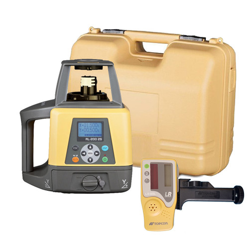 Topcon RL-200 2S Dual Slope Grade Laser Package with LS-80X Receiver and HD Tripod