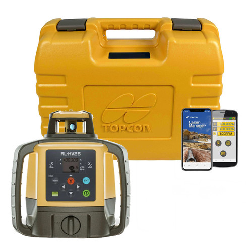 Topcon RL-HV2S-BCC Self-Leveling Dual Grade Laser Level Kit