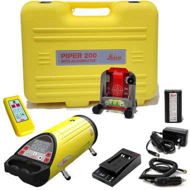 Leica Piper 200  Pipe Laser Allignmaster Package with Remote  - Red Beam 748710