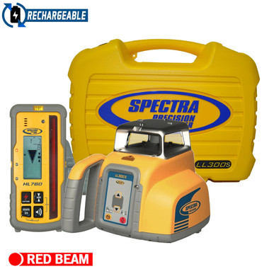 Spectra Precision LL300S-47-NR Laser Package w/HL760 Receiver and Rechargeable Batteries