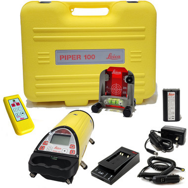 Leica Piper 100  Pipe Laser Package - Red Beam 748704 - with Remote Control