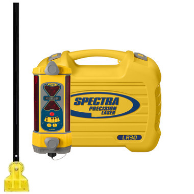 Spectra Precision LR30-DM Machine Display Receiver w Mast and NiMH Batteries