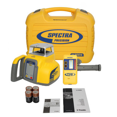 Spectra Precision LL300N-82 Laser Package w/ HR320 Receiver , HD Tripod and Rod / INCHES