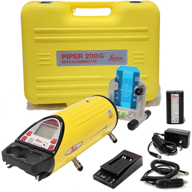 Leica Piper 200G  Pipe Laser Package with Alignmaser - Green Beam 6016959