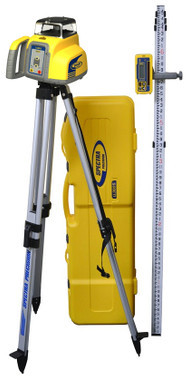 Spectra Precision LL300S-37 Laser Complete Package w/ HL760 Receiver, Tripod and Metric Rod