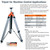 NEDO 210540-185 Extra Heavy-Duty Aluminum JUMBO 13-foot Elevating Tripod (69 to 160-inch)