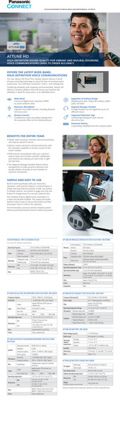 WX-CC411B PANASONIC ATTUNE HD SINGLE LANE CENTER MODULE - ATTUNE HD