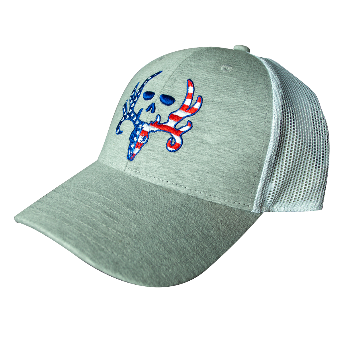 Blue Skull Mesh Back Cap - Bone Collector