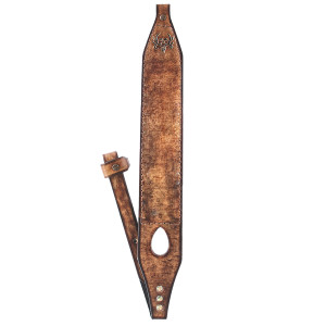 bone collector custom leather sling front bone collector custom leather sling front