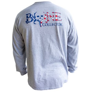 American Flag BC Logo L/S – Grey / Americana American Flag BC Logo L/S – Grey / Americana