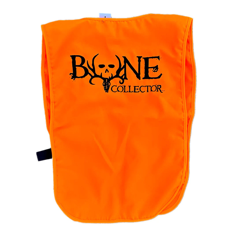 bone collector youth blaze orange vest back