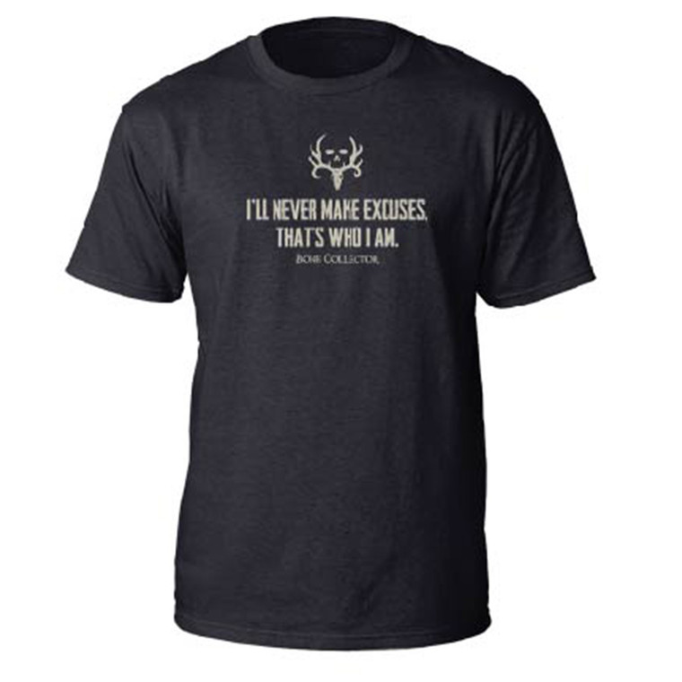 Bone Collector Never Make Excuses Tee Front