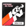 K&N Engineering KN-113 Powersports Cartridge Oil Filter for Honda TRX400EX (1999-2008)