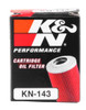 K&N Engineering Part KN-143 Powersports Cartridge Oil Filter for Yamaha and MBK Models