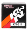 K&N Powersports Cartridge Oil Filter KN-611 for Motorcycles and ATVs