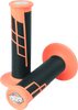 ProTaper Clamp-On 1/2 Waffle Grip - Neon Orange and Black for Honda CRF Models