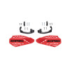 Acerbis Linear Vented Handguard - Red and Black for Powersports Vehicles
