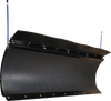 KFI Pro-Poly Series 66 inch straight black poly UTV snow plow blade 105866 with dual curvature frame and rubber snow flap