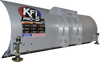 KFI ATV Straight Blade 60 in. - Heavy-Duty Steel Snow Plow with Adjustable Skid Pads