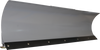 KFI Products 105060 Pro-S series 60 inch heavy duty steel straight ATV snow plow blade in silver powder coat with adjustable skid pads