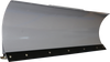 KFI Products 105048 48 inch heavy duty steel straight snow plow blade black powder coated face with replaceable steel wear bar and skid shoes