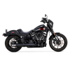Vance & Hines 46746 Narrow Tire Softail Supersport Slip-On Exhaust for Harley Softail - Black Finish