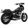 Vance & Hines HD Dyna 91-17 Stainless Steel 2-Into-1 Upsweep PCX Full System Exhaust Part #27325