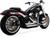 Vance & Hines HD 18-22 Fatboy Blackout Shortshots Staggered PCX Full System Exhaust