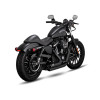 Vance and Hines 47333 Shortshots Staggered PCX full system exhaust black ceramic 2 into 2 motorcycle pipes for Harley Softail Street Bob Low Rider S
